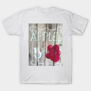 wood Apples 5 Cents Sign T-Shirt